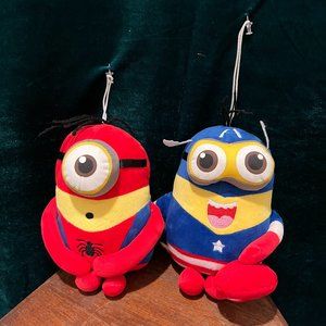 Plush toys - Special edition despicable minions in Superhero costumes - 9 inches